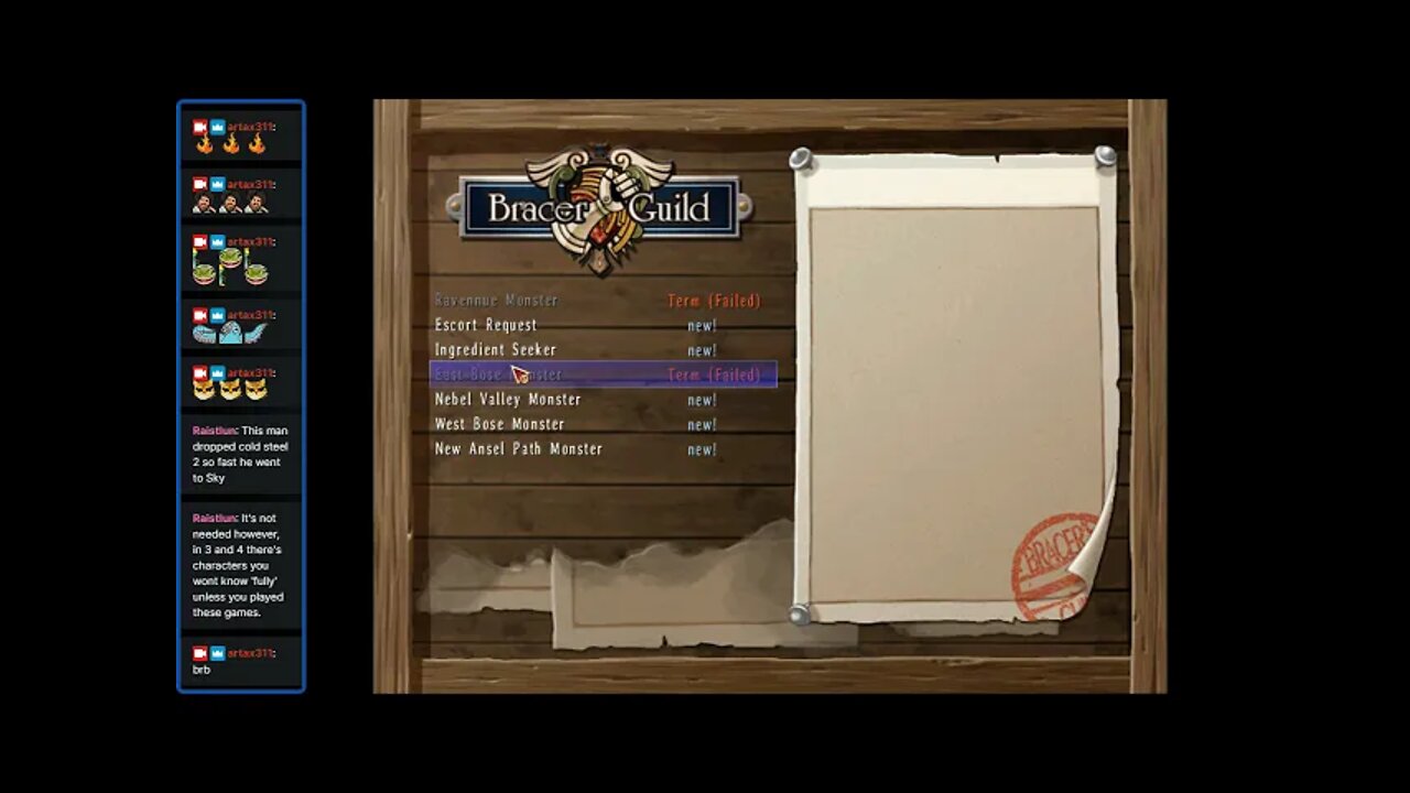The Legend of Heroes: Trails in the Sky (part 12) 10/27/21