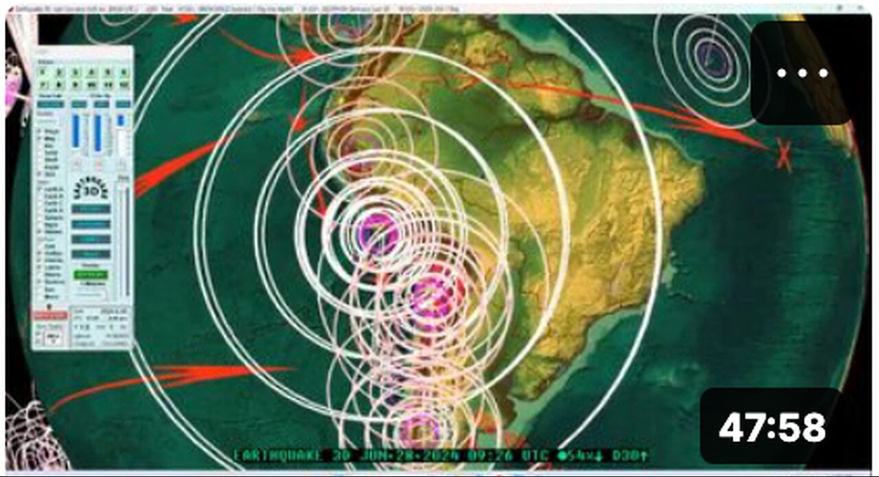 Large M7.2 Earthquake strikes South America -- New seismic spread underway