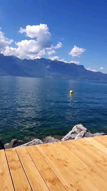 Good morning Switzerland leman blue lake