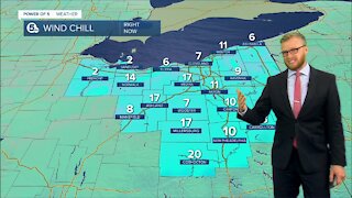 Arctic air settling in for the week, bringing temperatures in the low 20s