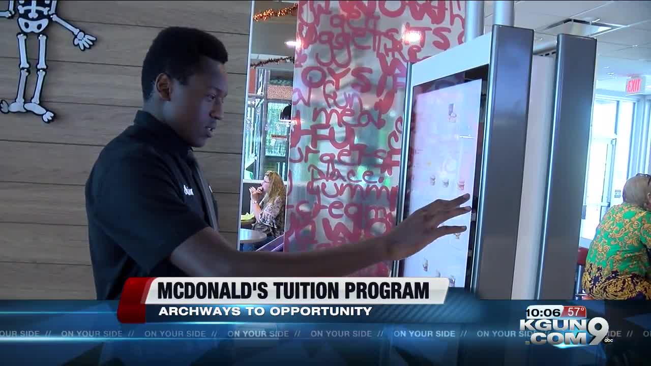 Tucson man receives tuition assistance through McDonald's Archways to Opportunity program