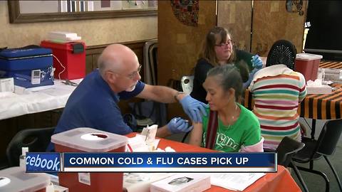 Cases of flu, common cold expected to pick up