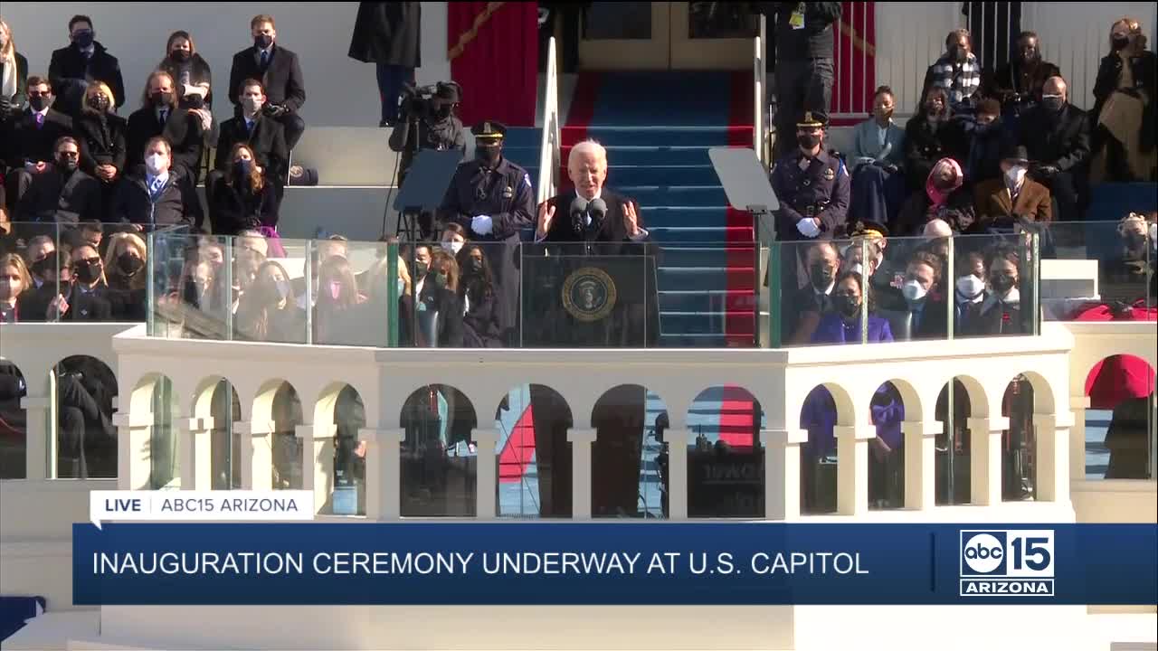 Watch again: President Joe Biden delivers inaugural address