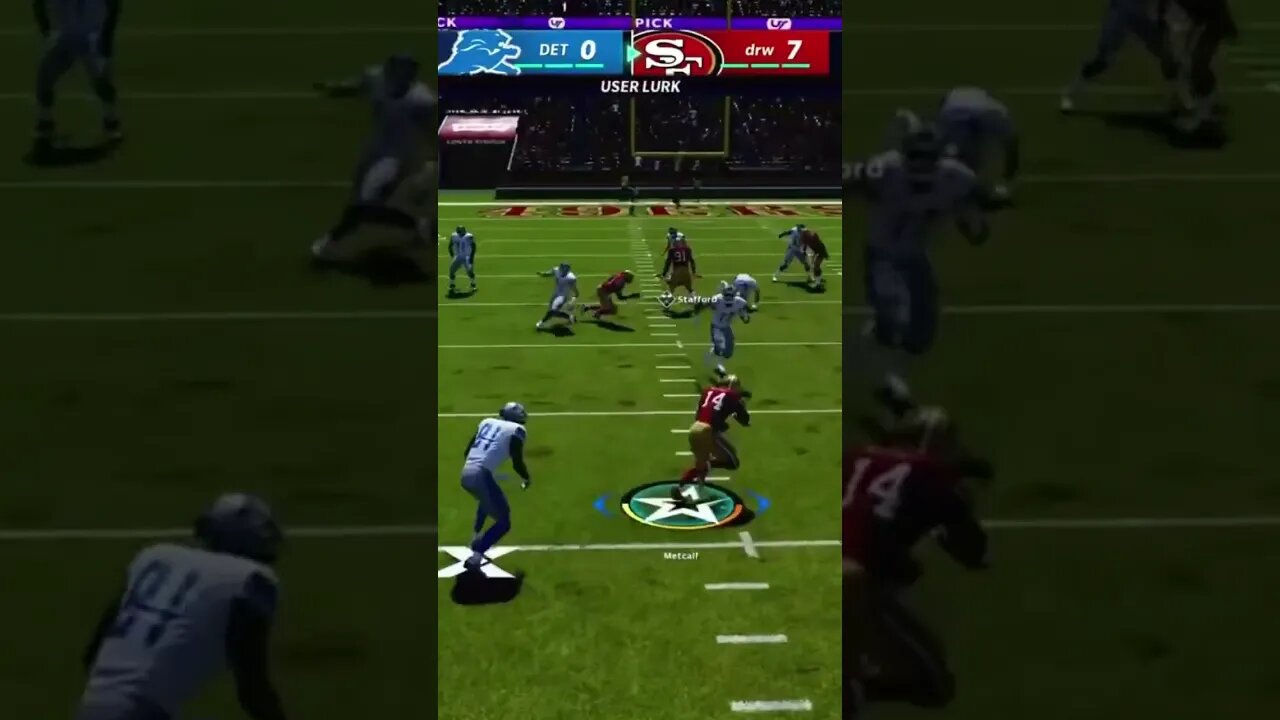 DK METCALF at LINEBACKER in Madden!! PICK-SIX!!