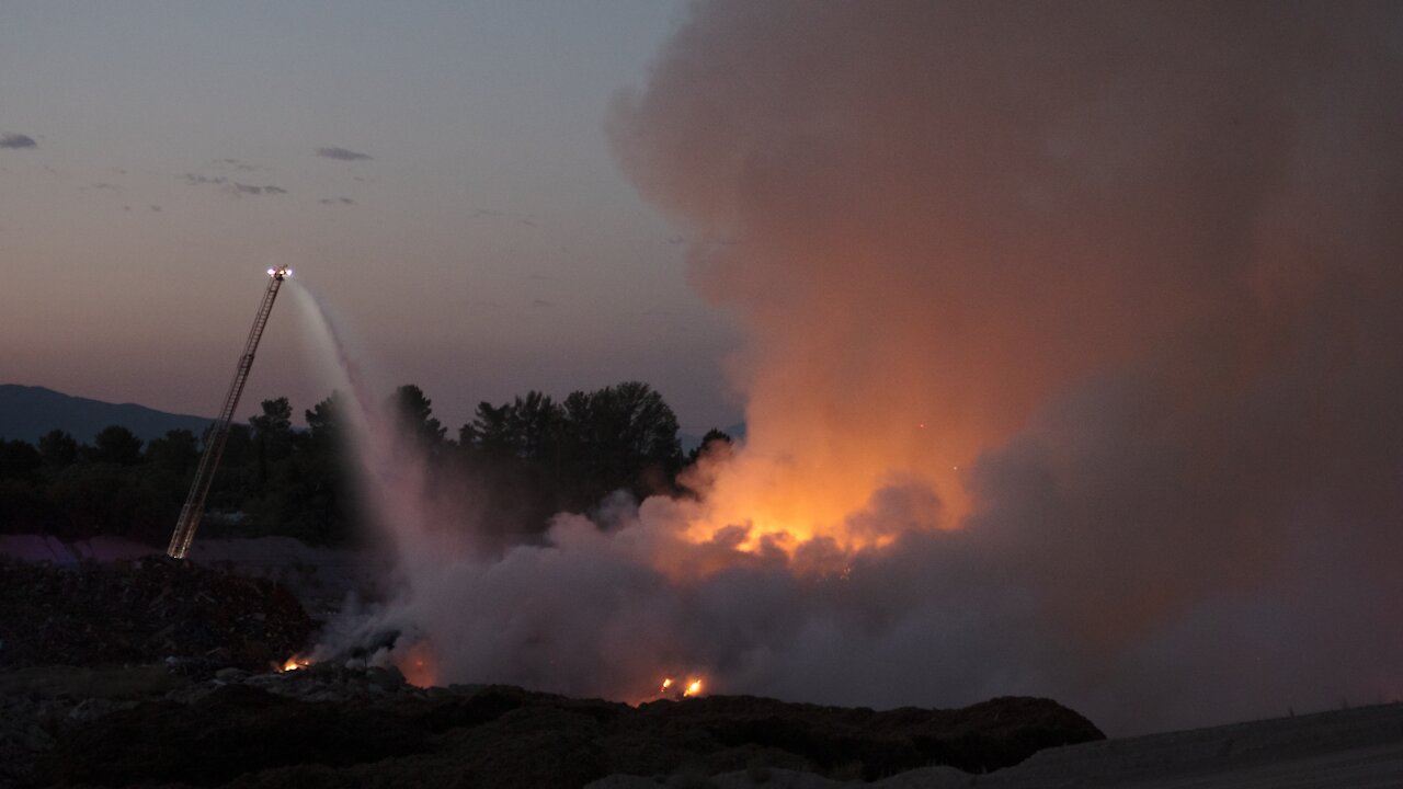 Tucson waste management felicity went up into flames