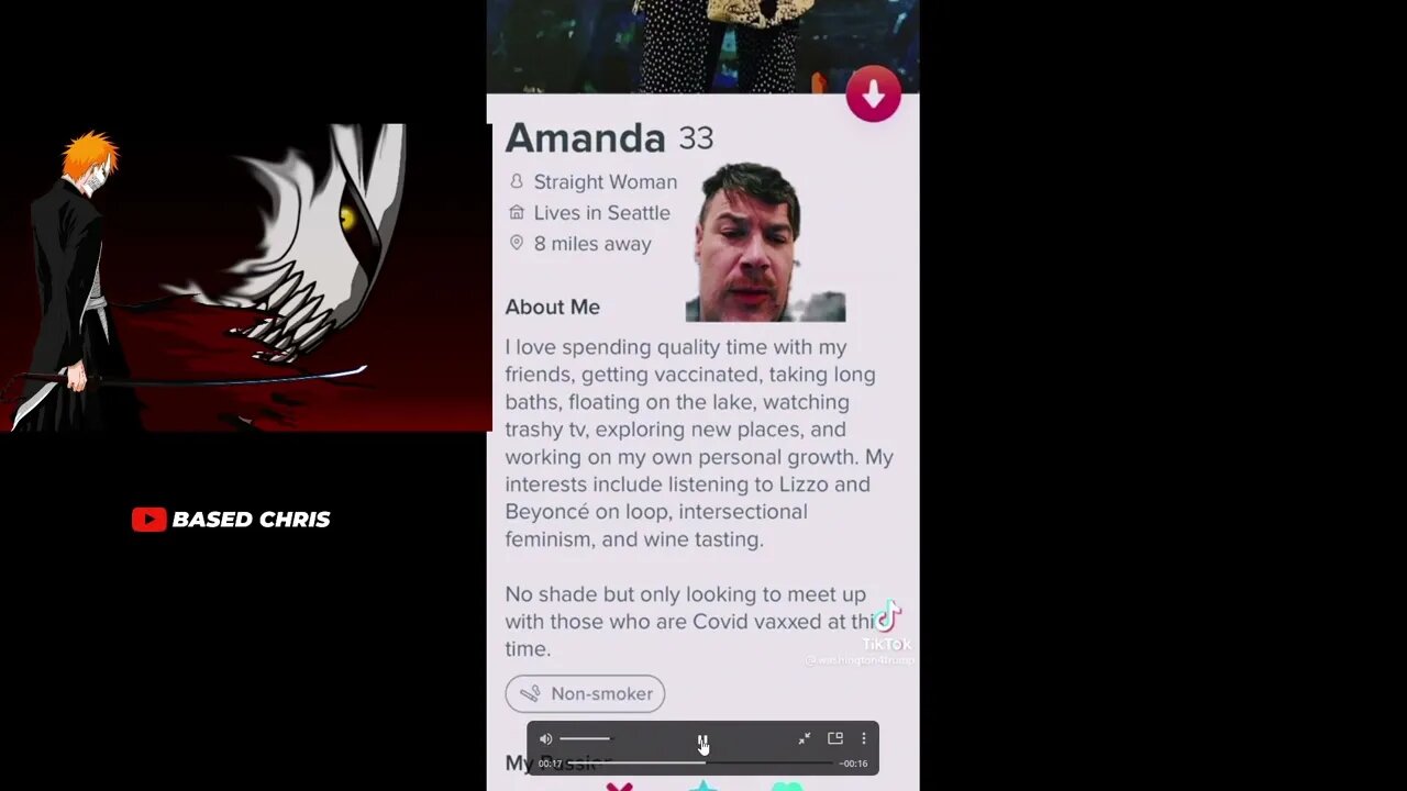 Typical Post Wall Woman Tinder Profile