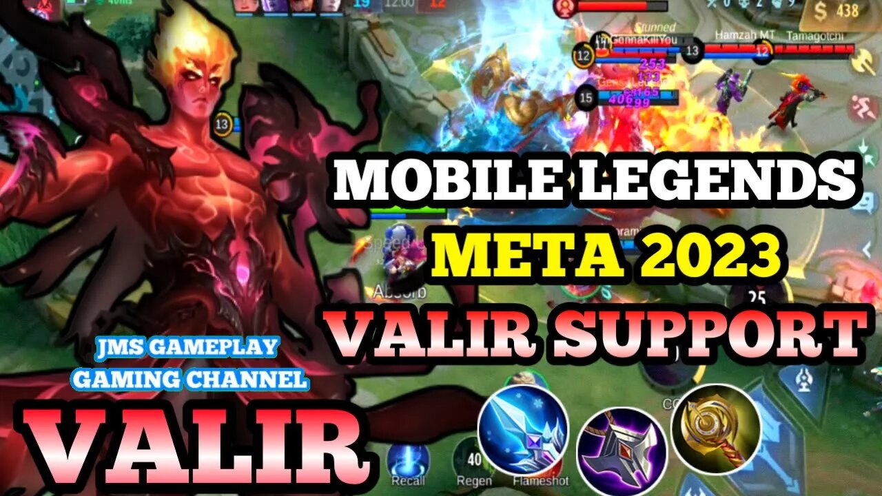 VALIR SUPPORT META 2023 | MOBILE LEGENDS | JMS GAMEPLAY