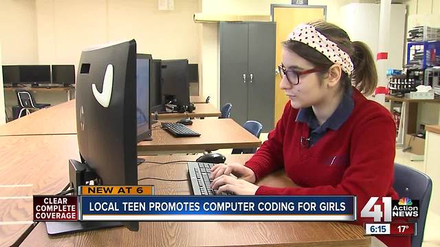 Bishop Miege senior empowers girls to code