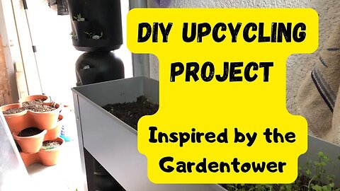 I upcycled protein powder containers with adding water pipe and made some awesome Gardentowers | DIY