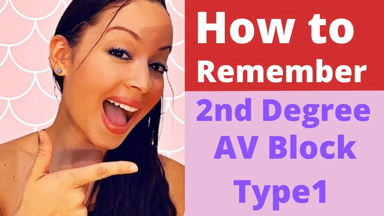 EASY Way to Remember 2nd degree AV Block Type 1 vs Type 2