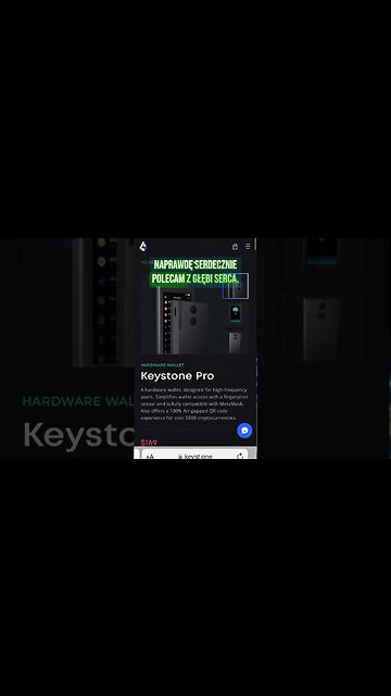 Portfel Sprzętowy do CRYPTO - KEYSTONE✅ Zniżka!