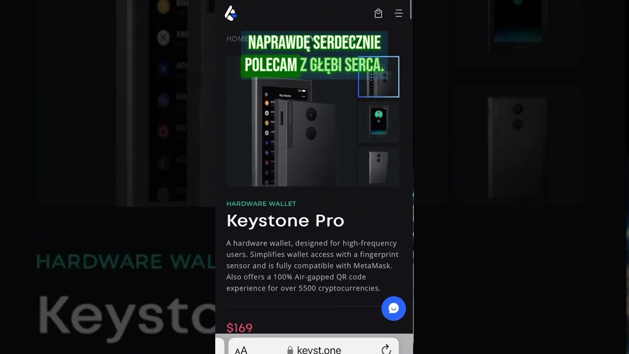 Portfel Sprzętowy do CRYPTO - KEYSTONE✅ Zniżka!