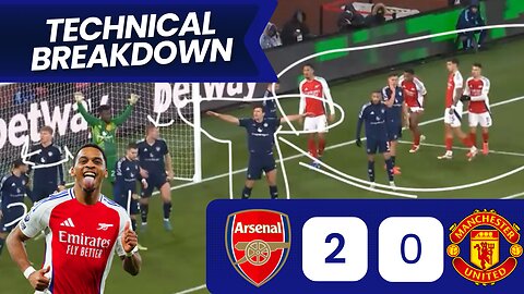 Simple Corners Win The Game! Arsenal 2 0 Manchester United Analysis