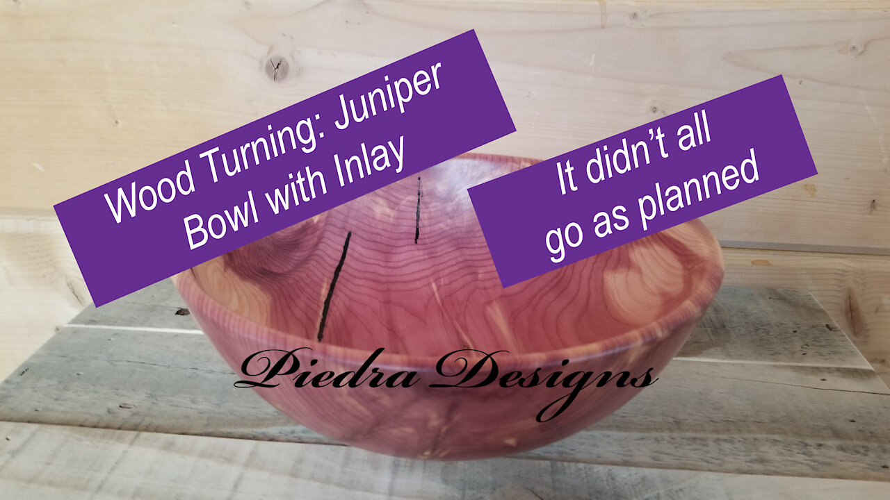 Wood Turning: Juniper Bowl with Inlay