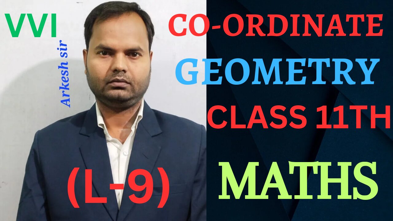 CO-ORDINATE GEOMETRY CLASS 11TH MATHEMATICS (L-9)||RSAGGARWAL-EX-20-A