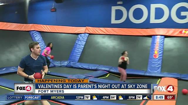 Valentines Day is Parents Night Out at Sky Zone Fort Myers - 8:30am live report