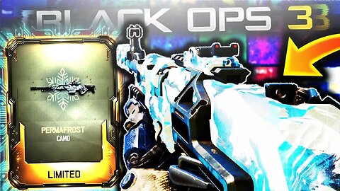 NEW SECRET "PERMAFROST CAMO" GAMEPLAY! BLACK OPS 3 LIMITED PERMAFROST CAMO GAMEPLAY! BO3 PERMAFROST!