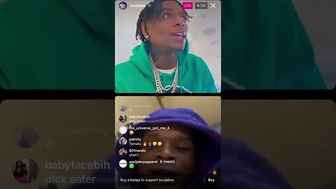 SOULJA BOY IG LIVE: Big Draco in work mode & finishing up album mode (19:02:23)