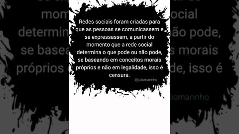 PAREM DE ME CENSURAR!