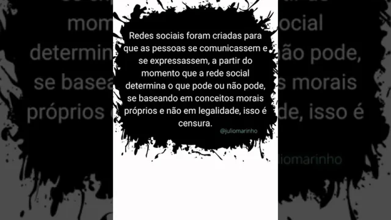 PAREM DE ME CENSURAR!