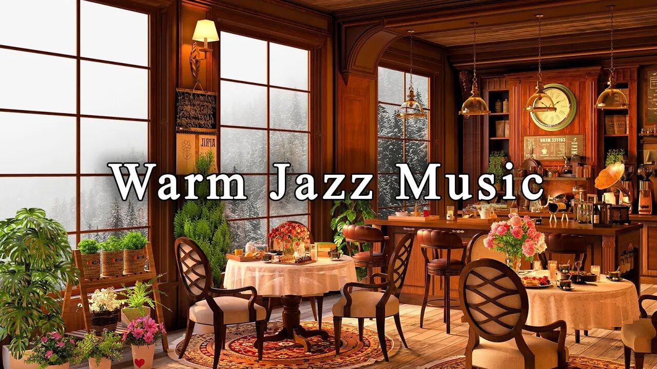 Stress relief with Jazz Music in Cozy Coffee Shop Ambience ☕Relaxing Jazz Instrumental Music to Work