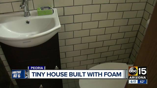 New tiny homes being built with foam by Peoria company