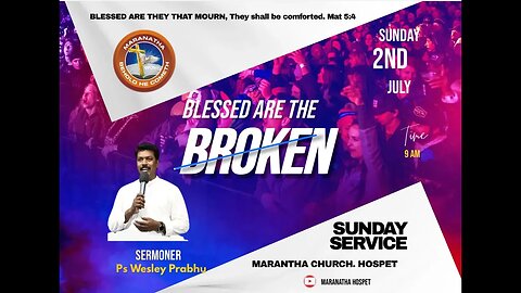 🔴Maranatha Hospet // SUNDAY WORSHIP // 02 - July - 2023 // LIVE //