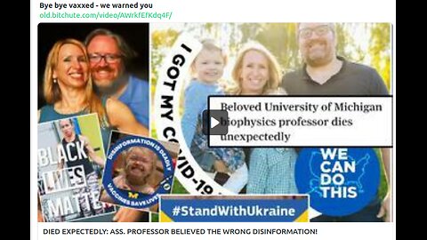 DIED EXPECTEDLY: ASS. PROFESSOR BELIEVED THE WRONG DISINFORMATION!