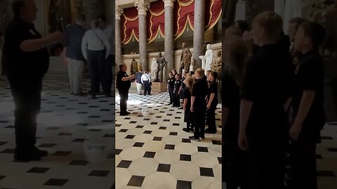 BREAKING: US Capitol Police order children to stop singing the National Anthem. JUNE 3 2023