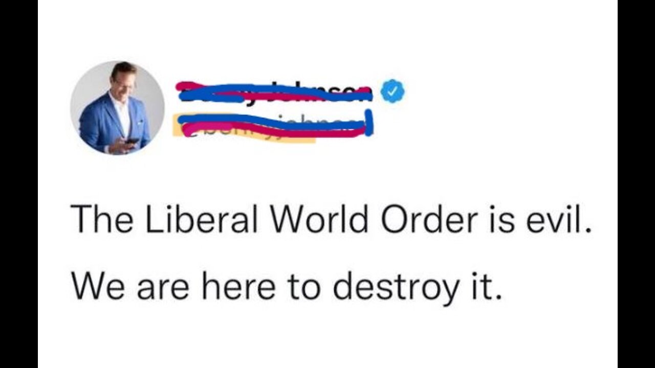 Weekly Update, The liberal world order.