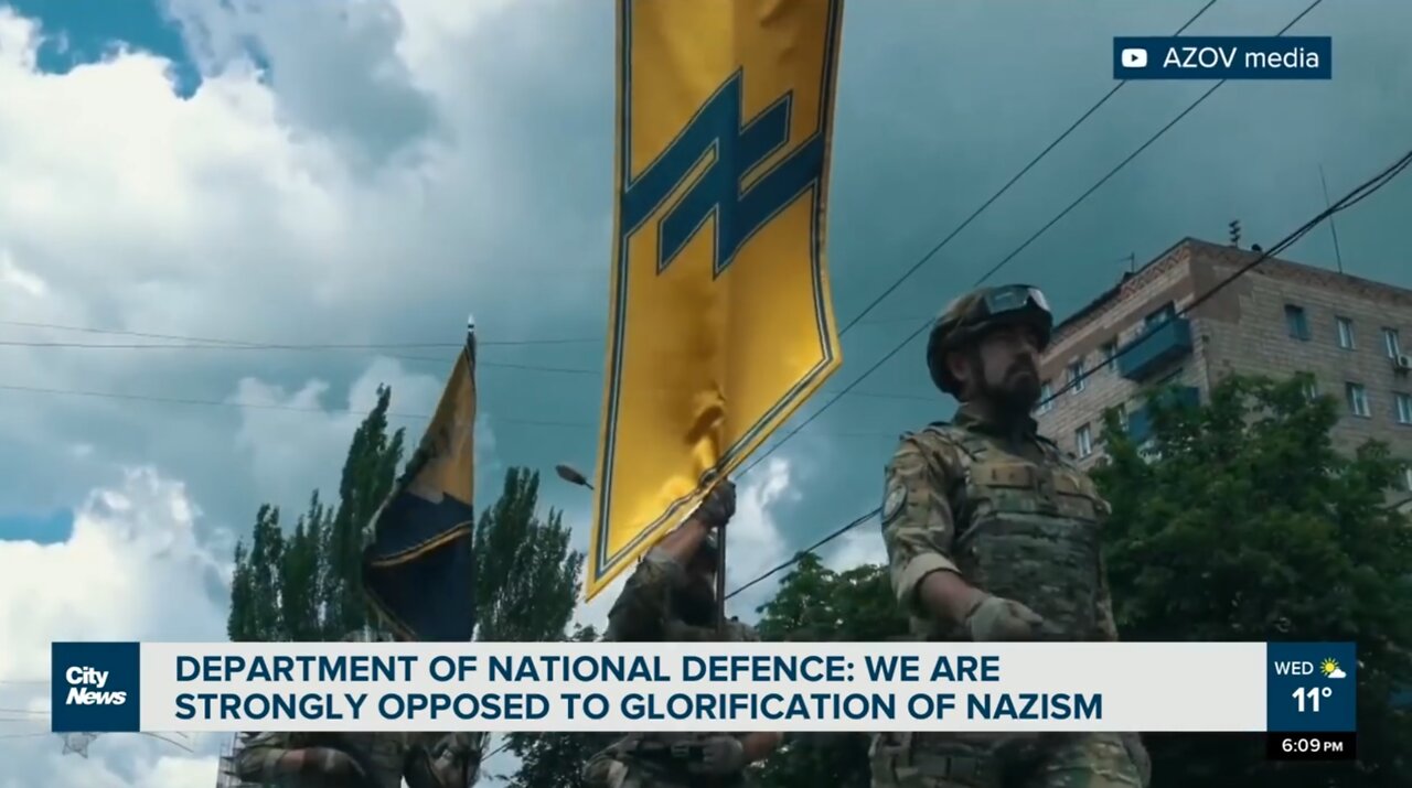 Canadian diplomats and soldiers met with Ukraine's Nazi Azov Battalion