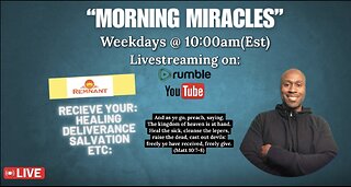 “Morning Miracles”(The Church better wake up!!)