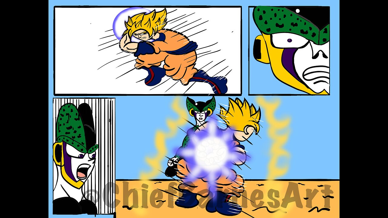 Goku vs Cell(DragonBallZ)