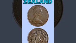 New zealand 2 cents 1975.#shorts #coinnotesz