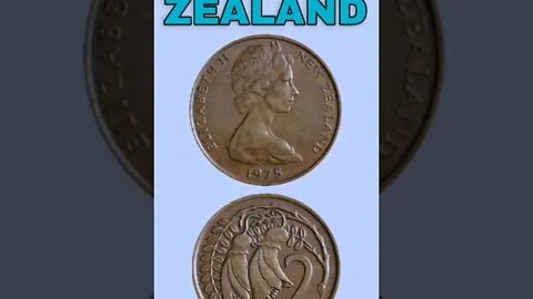 New zealand 2 cents 1975.#shorts #coinnotesz