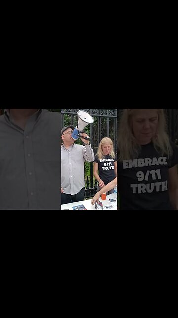 9/11 was a inside Job???. Outside Ground Zero. 9/11/23 tin foil hat.