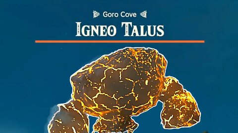 Defeating Igneo Talus (Goro Cove) - The Legend of Zelda: Tears of the Kingdom