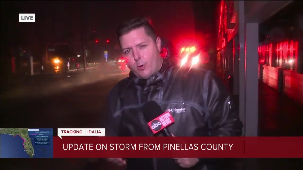 Reporter Chad Mills provides an update on Idalia from Pinellas County