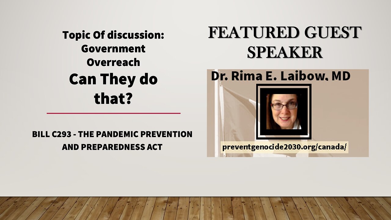 Dr. Rima Laibow, MD - Bill C293