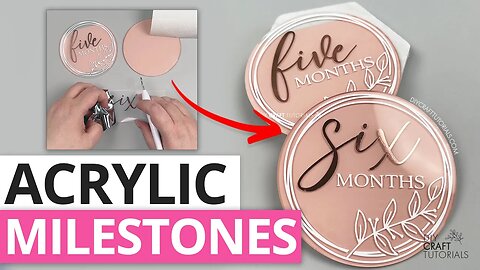 ACRYLIC MONTHLY MILESTONE DISCS CRICUT