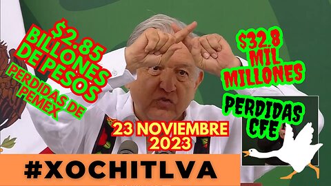 💩🐣👶 AMLITO | Mañanera *Jueves 23 de noviembre 2023* | El gansito veloz 2:28 a 1:19.