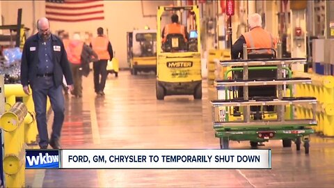 Ford, GM, Chrysler to temporarily shut down