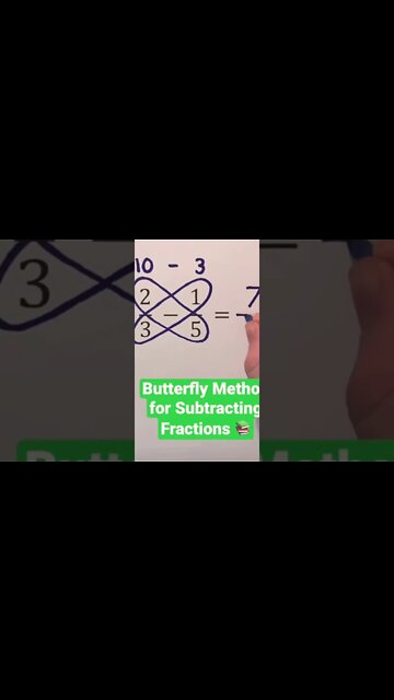 Fraction subtraction trick (Jae Academy)