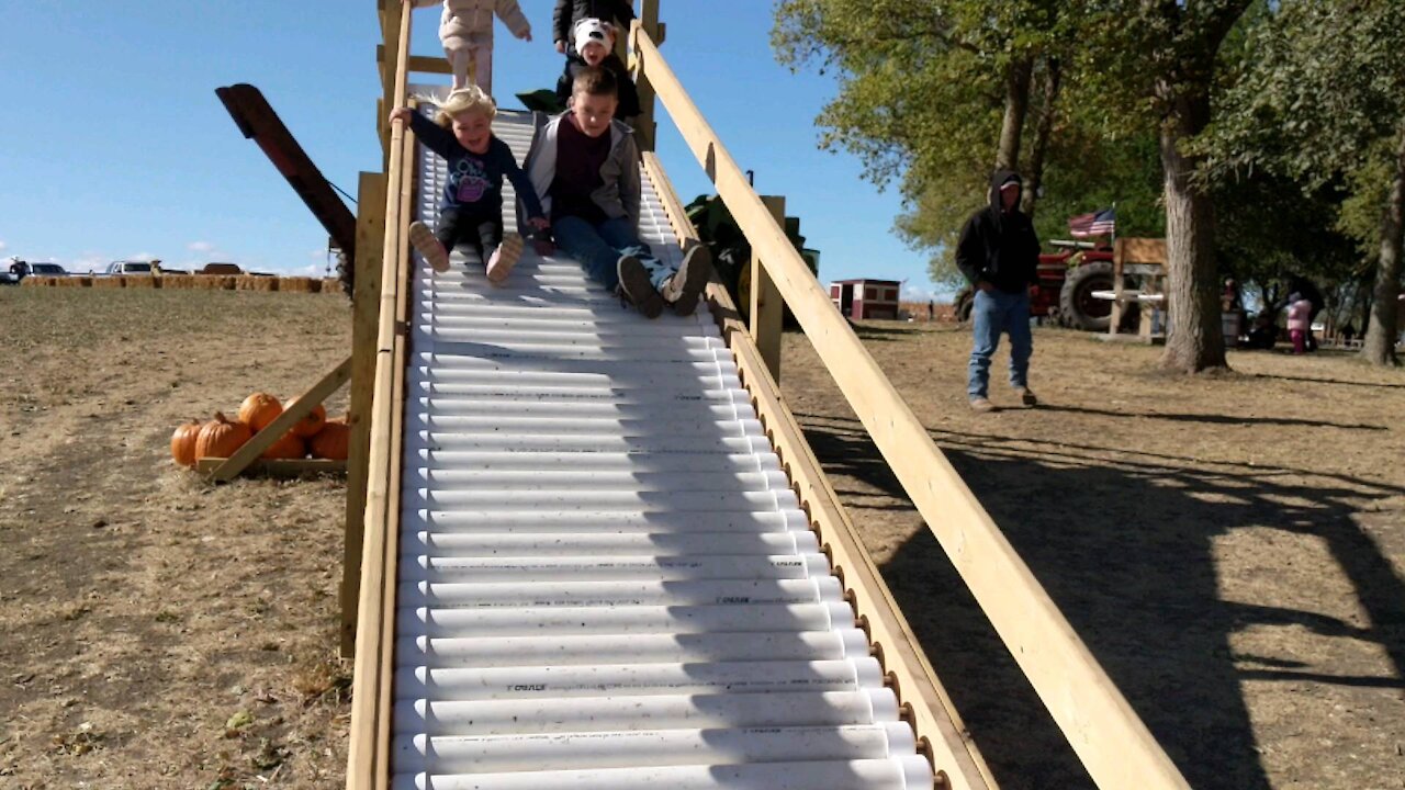 Roller Slide at the Pumpkin Patch/Corn Maze