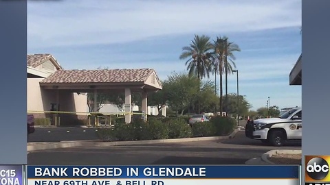 Bank in Glendale robbed