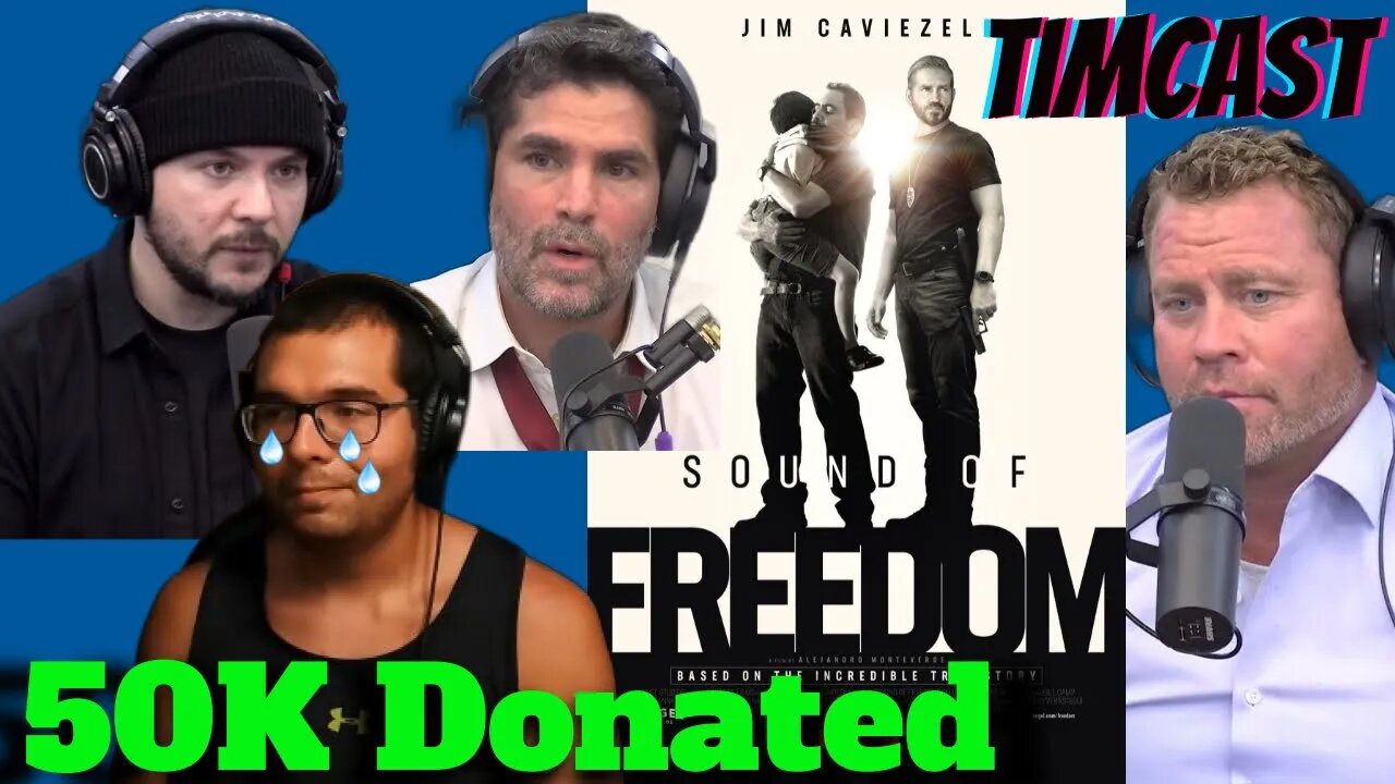 Tim Pool Donated 50K to Sound of Freedom! This was emotional. 🥹🥲