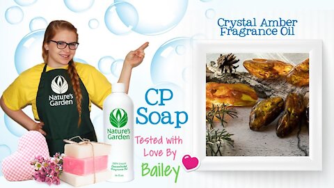 Soap Testing Crystal Amber Fragrance Oil- Natures Garden