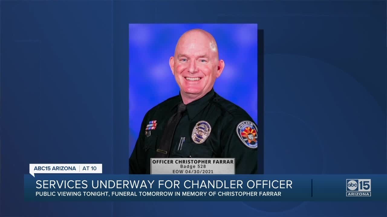 Services for fallen Chandler Officer Farrar