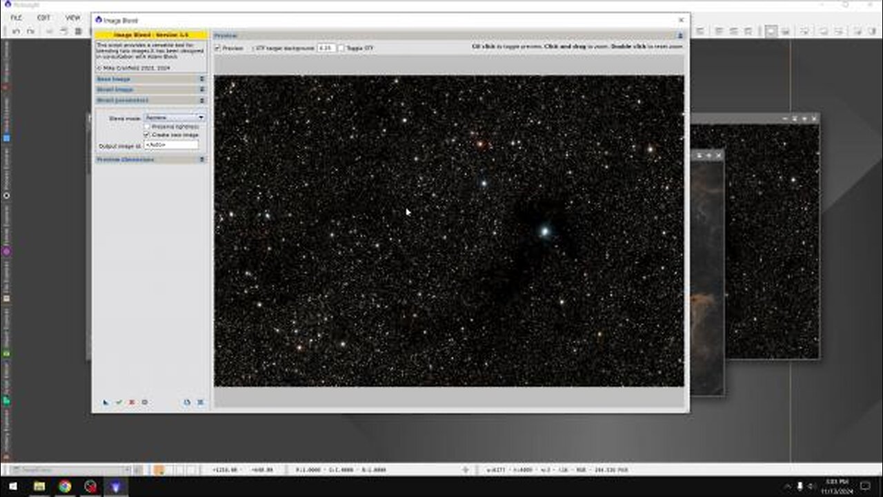 PixInsight Basics - Image Blend Script