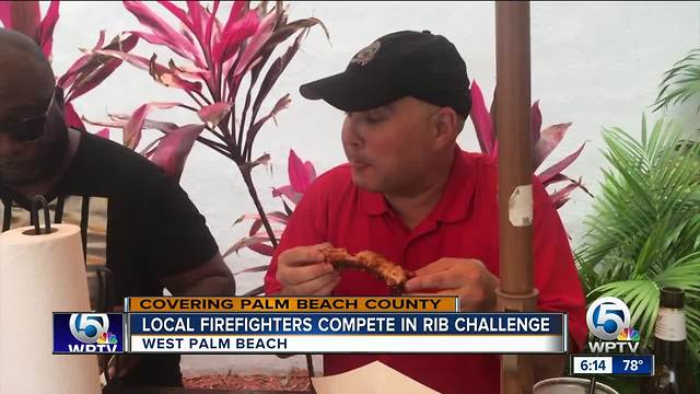 Local firefighters compete in rib challenge